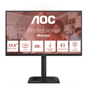AOC MONITOR 23,8 LED IPS FHD 16:9  4MS 300 CDM, PIVOT, USB-C, DP/HDMI, MULTIMEDIALE