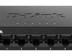 D-LINK SWITCH 5 PORTE GIGABIT UNMANAGED ETHERNET METAL HOUSING
