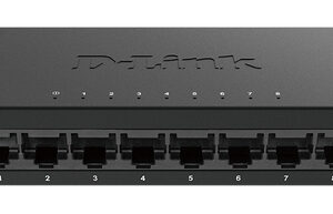 D-LINK SWITCH 8 PORTE GIGABIT ETHERNET METAL HOUSING UNMANAGED SWITCH