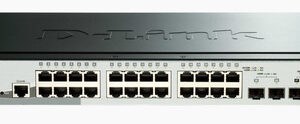 D-LINK SWITCH 28 PORTE GIGABIT 10/100/1000MBPS POE STACKABLE SMART MANAGED