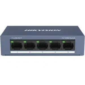 SWITCH HIKVISION 10/100 CASE METALLICO - SOHO 5 10/100M RJ45 PORTS, DESKTOP STEEL CASE UNMANAGED