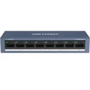 SWITCH HIKVISION 10/100 CASE METALLICO - SOHO 8 10/100M RJ45 PORTS, DESKTOP STEEL CASE UNMANAGED
