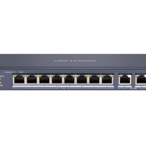 HIKVISION SWITCH 8P LAN 10/100M RJ45 POE+2P GIGABIT RJ45 HIKVISION DS-3E0310P-E/M 802.3AF/AT, POE PO