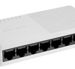 HIKVISION SWITCH 8 PORTE GIGABIT PLASTICO, L2, UNMANAGED, RJ45 PORTS, DESKTOP PLASTIC SWITCH
