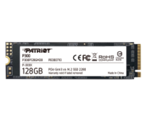 PATRIOT SSD INTERNO P300 128GB M.2 PCIE R/W 1600/600 GEN 3X4