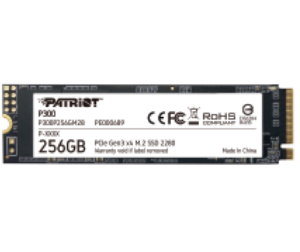 PATRIOT SSD INTERNO P300 256GB M.2 PCIE R/W 1700/1100 GEN 3X4