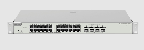 REYEE SWITCH POE 24 PORTE GIGABIT, LAYER 2+, CLOUD MANAGED, 4 PORTE UPLINK 10G SFP+, POE BUDGET 370W