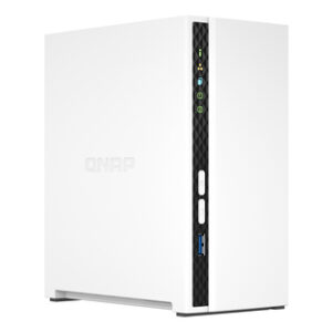 QNAP NAS TOWER 2BAY ARM 4CORE 2.0GHz 2xSATA 6GB/S 3.5"/2.5" 2GB RAM ON-BOARD 1xGBE, 1xUSB3.2 GEN1, CAPACITA MAX 18TB A BAY