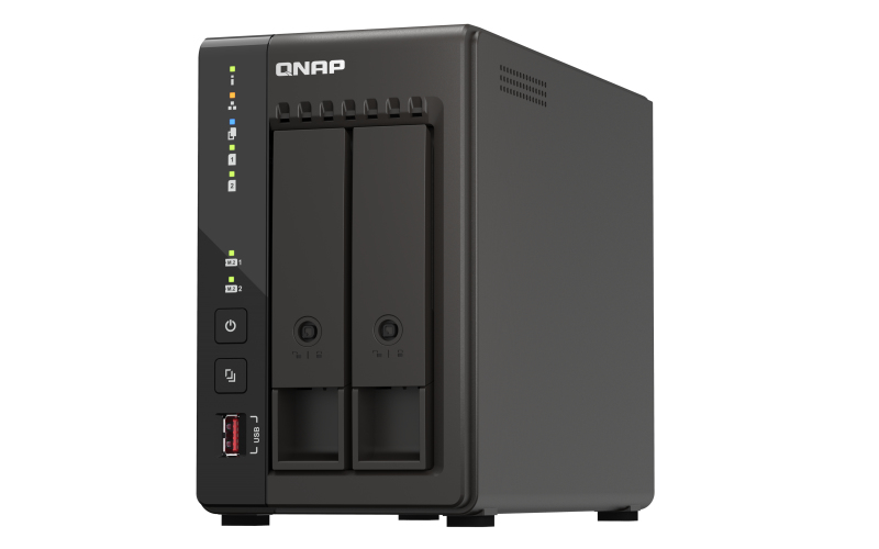 QNAP NAS TS-253E Tower 2-Bay CPU Celeron J6412 Dual Core + 8 GB DDR4 2x M.2 gen.3x1 + 2x 2.5 GbE